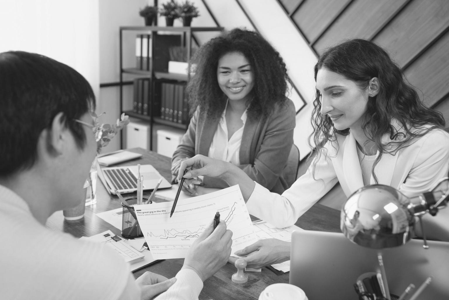 Interactive financial planning session with budget tracking tools